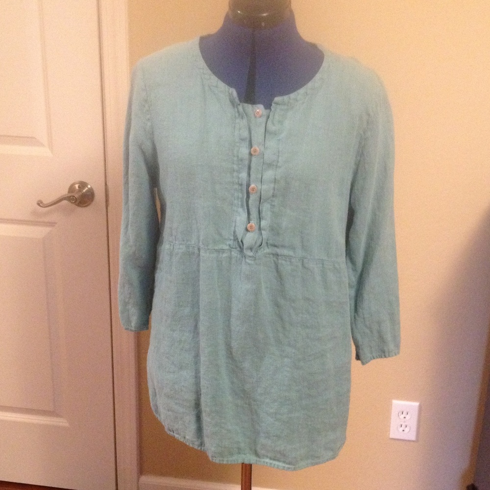 Hot Cotton linen tunic L